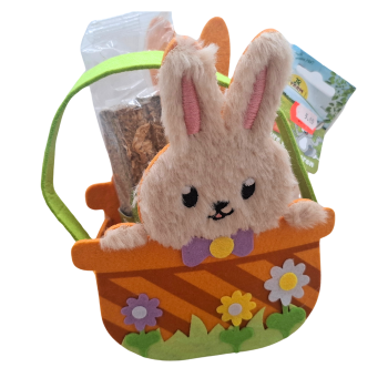 Osterkörbchen Hase im Korb